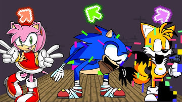 FNF Character Test  Gameplay VS Playground l VS Amy l VS Sonik  VS Libby Peter