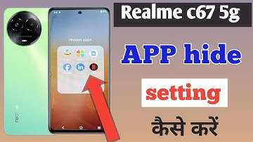 How to hide apps in Realme C67 5g /Realme C67 5g app hide/app hide setting