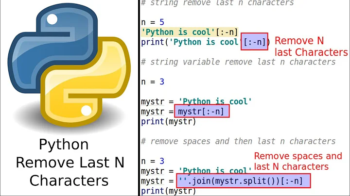 Python String Remove Last n Characters