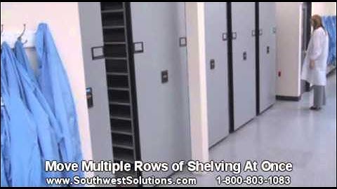 Powered High Density Shelving Safety Features | Push Button Shelves Keypad Controls