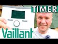 How to set VAILLANT timer program & time - remote control VRT350f Ecofit pure central heating boiler