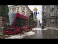 Poland, Łódź, tram 12 ride from Piłsudskiego - Kilińskiego to Tuwima