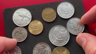 Coins Indonesia 5 25 50 100 200 500 RUPIAH 2003 2001 1999 1997 1996 1993 1979 1971