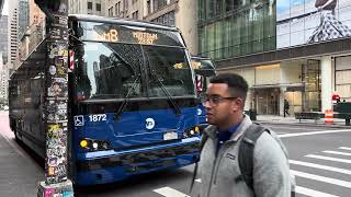 MTA Bus: 2026 Prevost X3-45 #1872 and #1878 BxM8 Express Buses at 3 Av/East 40 St