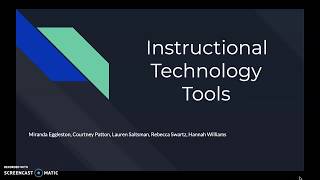 EMS 300W Instructional Technology Tools Presentation