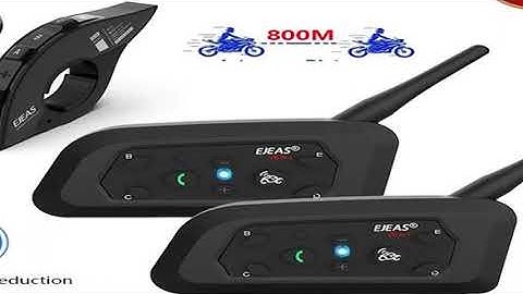 EJEAS V6 PRO+ Motorcycle Helmet Intercom Bluetooth Headset Support EUC CVC Noise Reduction Waterproo