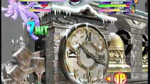 MvC2 Online (360): Brett (Cha/Ice/Jin) vs Josh 360 (Gui/Mar/Bis) 16 .:11.19.10:.