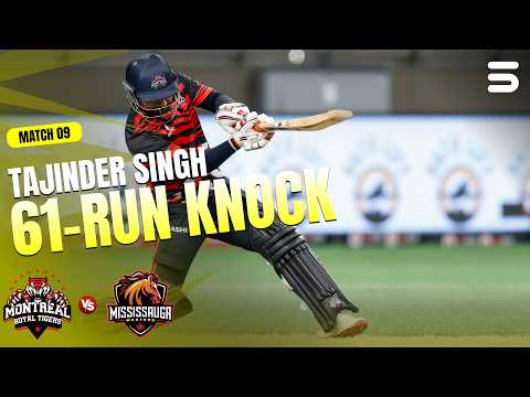 Tajinder Singh Smashes a Powerful 61! 💥| Mississauga VS Montreal | M 9 | Canada Super 60 2026 | ZQ1T