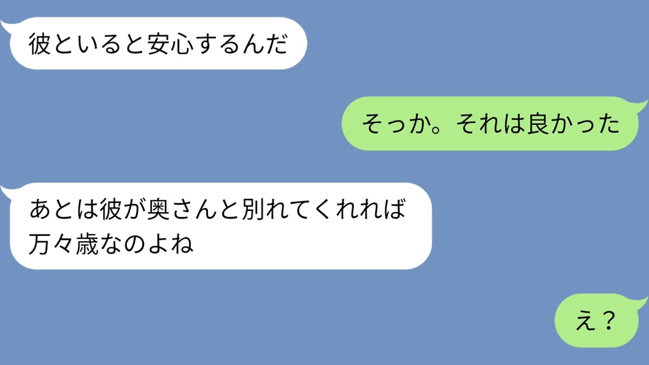 【LINE】23歳で8歳年上の夫と結婚した。「おっさん相手に人生が勿体ない！」と夫と私をバカにしてきた友人は、イケメンや研修医とばかり付き合い続け→30過ぎて「旦那さんの会社の人を紹介して」私「は？」