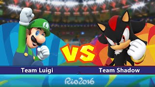 Mario & Sonic At The Rio 2016 Olympic Games - Team Luigi Vs. Team Shadow