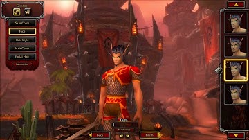 Mists of Pandaria - Character Creation Screen Overview