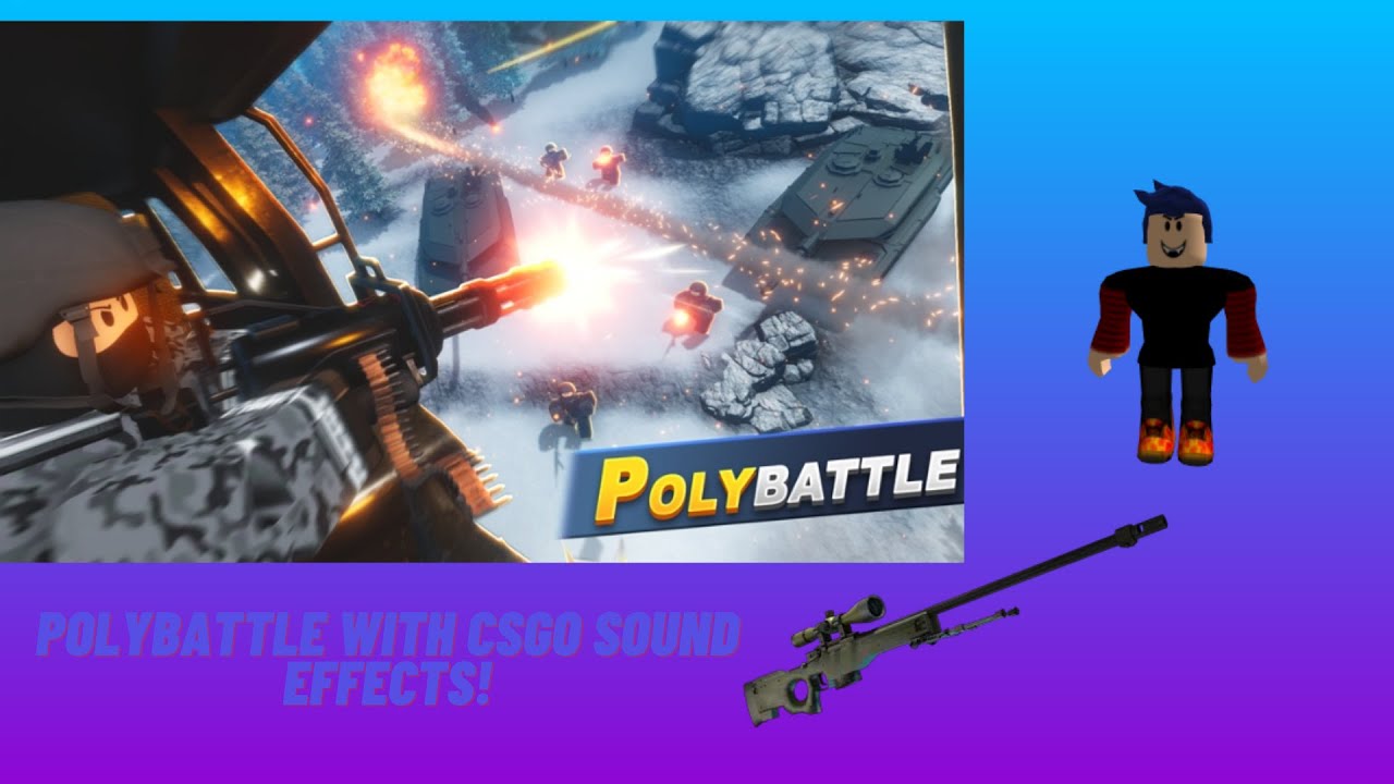 AWP csgo sound and custom knife stab sounds in polybattle!