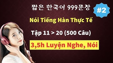 3 tiếng 33 phút - Học Liền Mạch 500 Câu Siêu Ngắn, Thực Tế | 실전 한국어 500문장