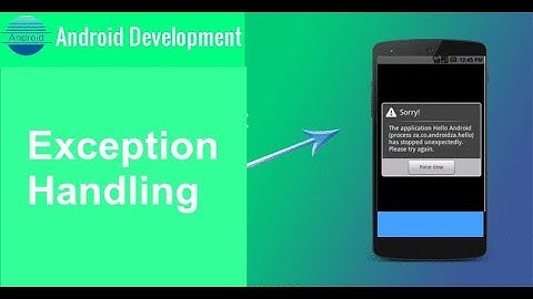 Exception Handling in Android For Beginners YouTube