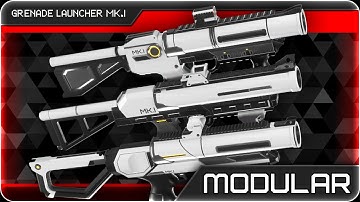 UE5 Modular SciFi Grenade Launcher Pack MK.I