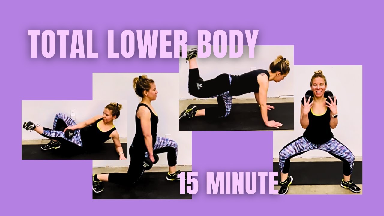 15 minute LOWER BODY dumbbell workout! - YouTube