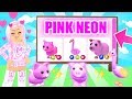 Turning All My PINK Pets NEON In Adopt Me! Roblox Adopt Me Neon Transformation