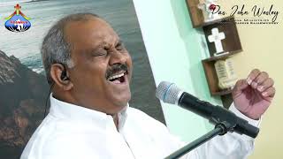 నా నీతి సూర్యుడా భువినేలు యేసయ్యా.. Naa Neethi Suryuda - Pas.John Wesley anna Live Song 3.5.2020