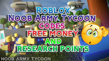 Noob Army Tycoon codes | Free money and research points | FunZone