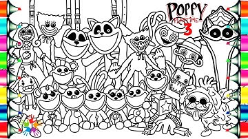 Poppy Playtime Chapter 3 Coloring Pages / How To Color All New Characters / NCS Music