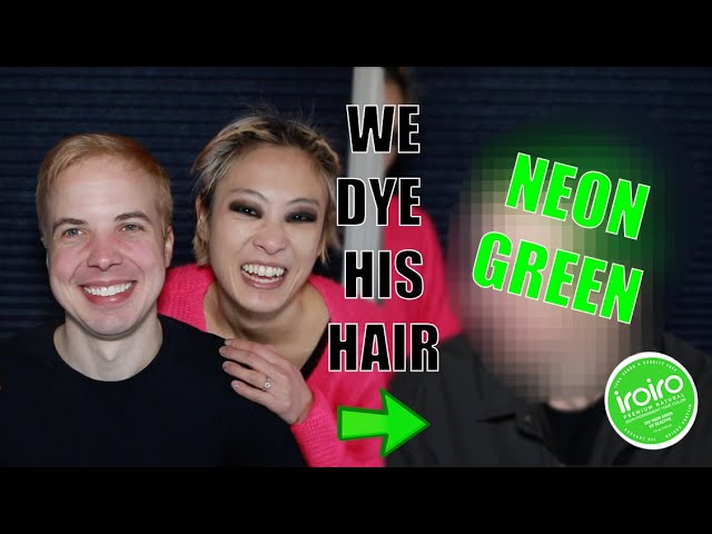 Dyeing my Hair Neon Green At Home