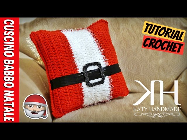 Schema Babbo Natale Uncinetto Amigurumi.How To Crochet Santa Pillow