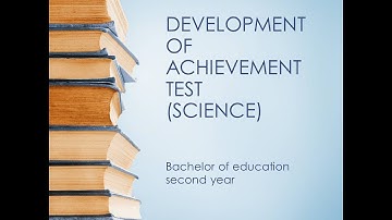 Assessment for learning | Achievement test project file | B.Ed. 2nd year | Science M.J.P.R.U