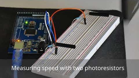 Arduino project: Measure speed with two photoresistors