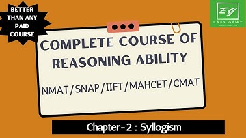 Syllogism || Complete Reasoning Ability Course for NMAT,SNAP,IIFT,MAHCET & CMAT