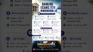 🔥 BANKING EXAMS 2026 OFFICIAL CALENDAR OUT📌 Don't forget to Like,Comment,Subscribe for more updates