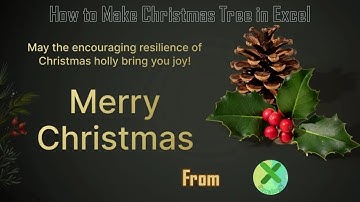 Create a Stunning Christmas Tree in Excel! 🎄 | Merry Christmas to My Digital Family!