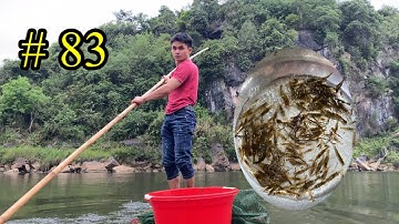 Cách thả lưới bát quái bắt tôm