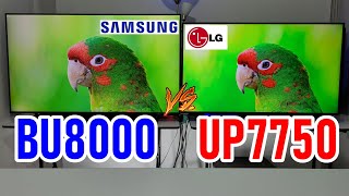 SAMSUNG BU8000 vs LG UP7750: Smart TVs 4K ¿Tienen HDMI 2.1 y Dolby Vision para Gaming?