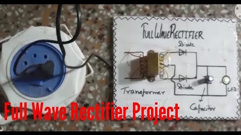Full Wave Rectifier project II Science Experiment and Practical II Center  taped working model