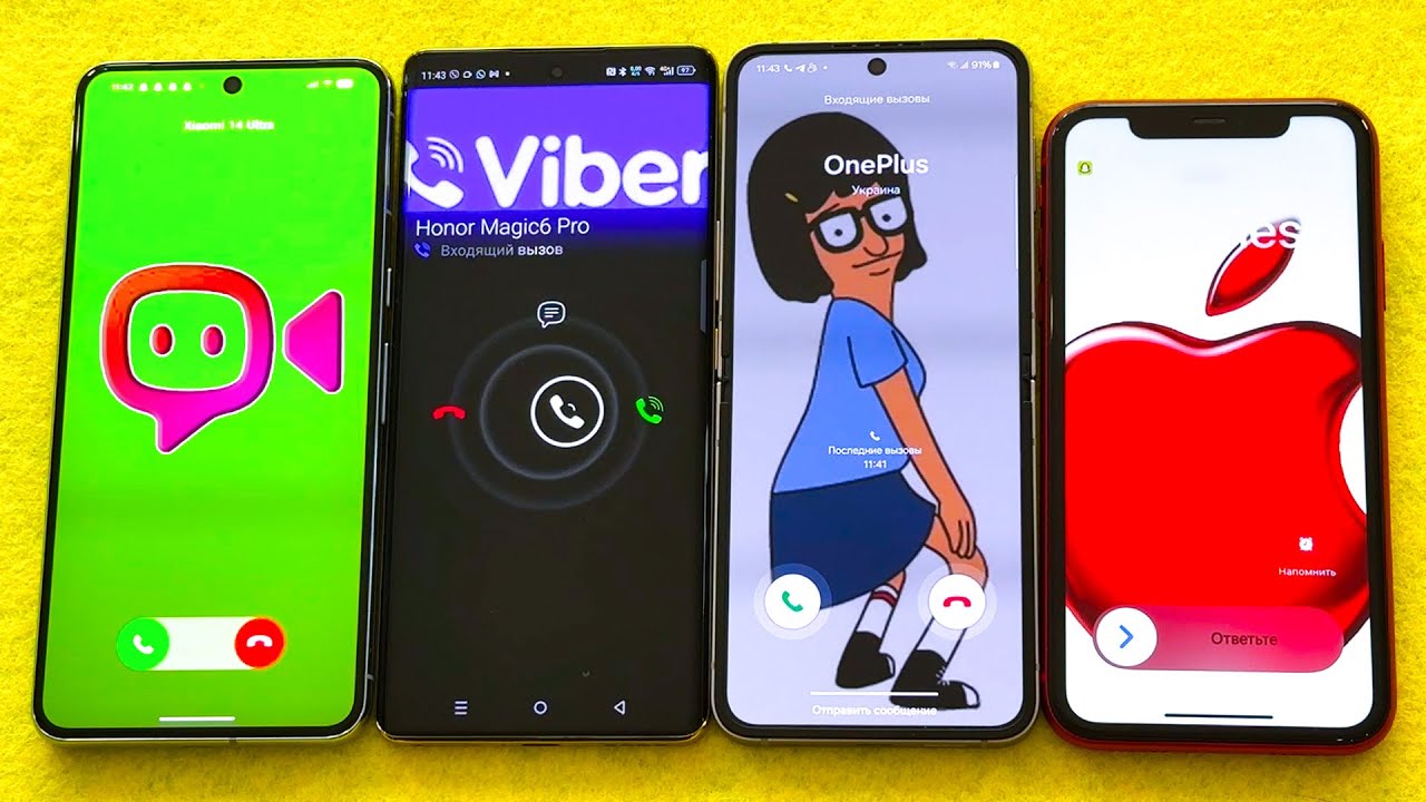 Google Pixel + Infinix ZERO + Samsung Galaxy + Apple iPhone Guess Who Incoming Call