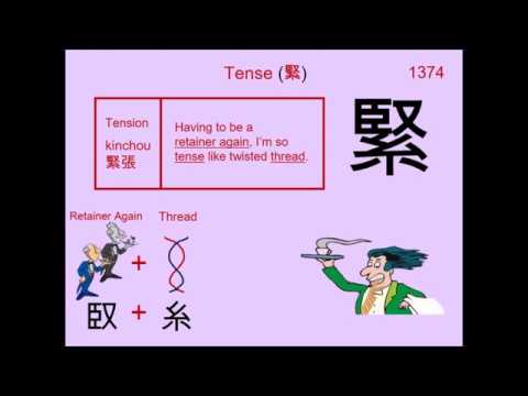Chinese Character 緊 Tense - YouTube