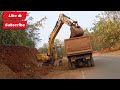 Hyundai Excavator Loading Truck on Hill Road | Extreme Earth Moving#heavymachine #excavator 