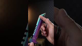 Real Life CS2 "Fade" Machete! (Insane Rainbow Finish). #fixedblades #outdoorknife #outdoorgearreview