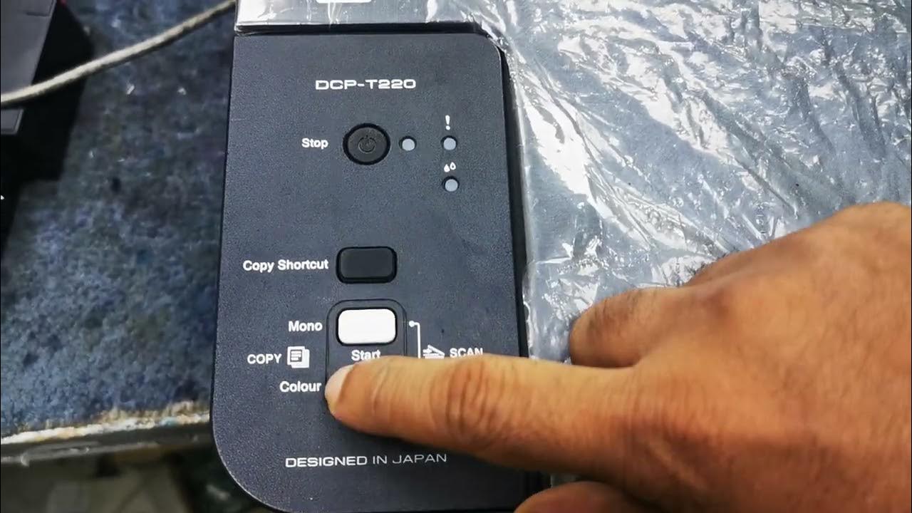 how to reset brother DCP t220 420 printers ink pad full,Ink Box Full