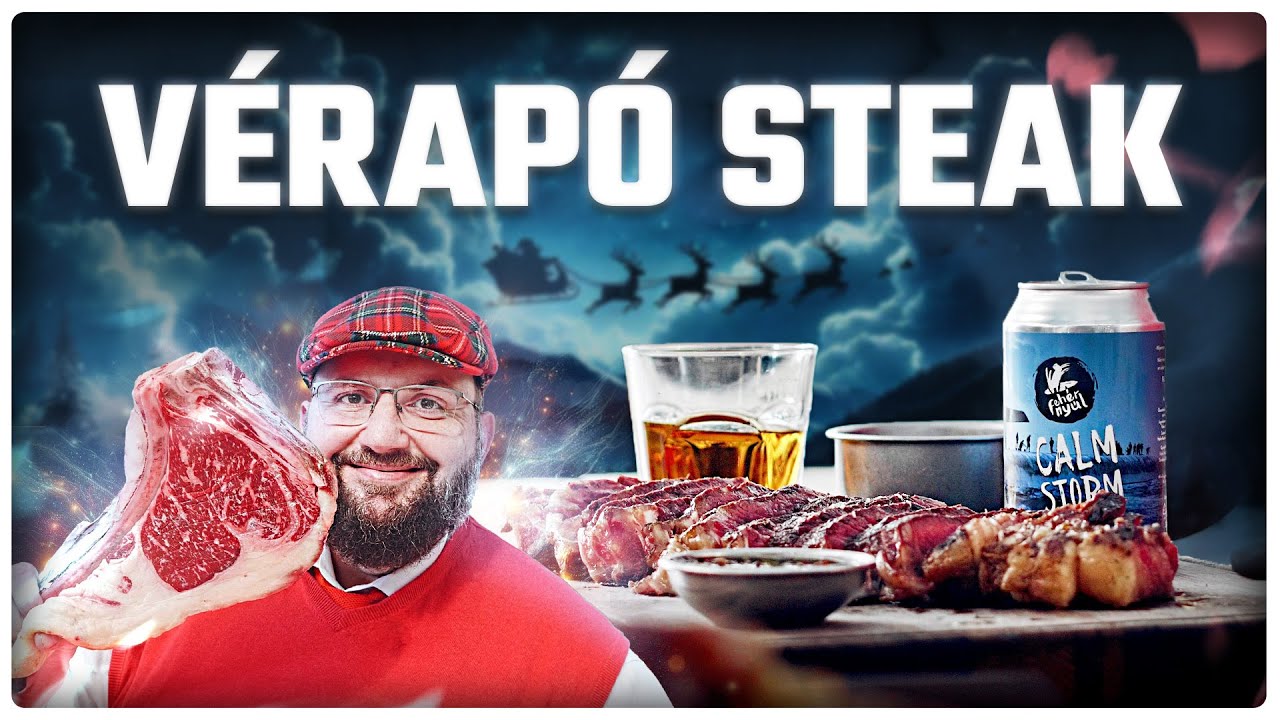 Így Várjuk a MIKULÁST! 🎅🏻🥩 Portugál Steak a KAMADO4U Kerámia Grillen Chimichurrival és Zellerpürével