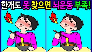 틀린그림찾기/두뇌운동/ 30분 동안 1개도 못 찾으면 뇌운동 부족! 즐겁게 기억력과 집중력을 높이세요!10대부터 50대!60대 이상! 100세 두뇌 튼튼 【다른그림찾기/치매예방】