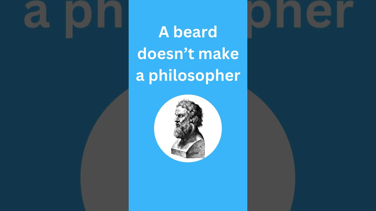 barba non facit philosophum - Latin Phrases Part VIII