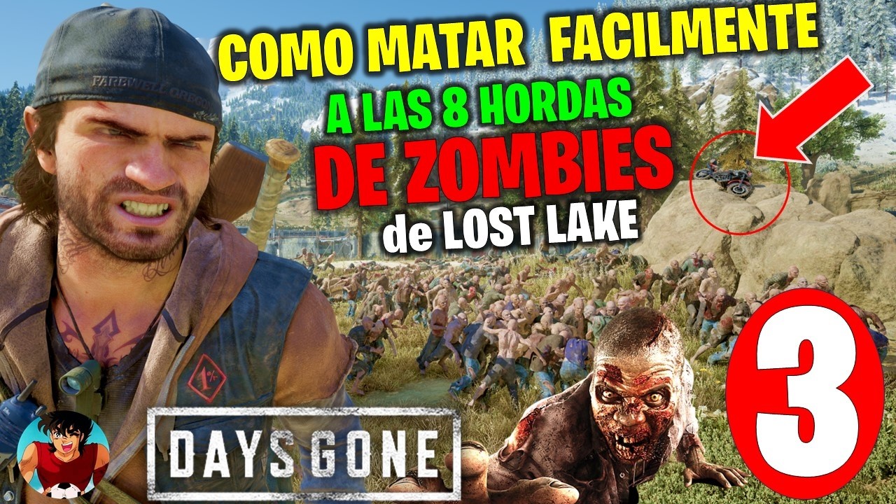 COMO SOBREVIVIR A 8 HORDAS ZOMBIES ¡¡ Region Lost lake DAYS GONE
