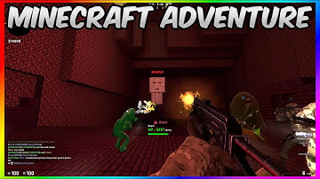 CSGO ZOMBIE ESCAPE ON GFL | Minecraft Adventure (All Stages)