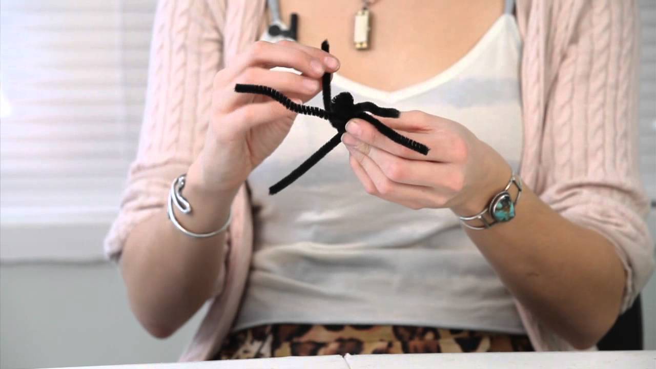 Pipe Stem Spider Crafts : Pipe Cleaner Crafts