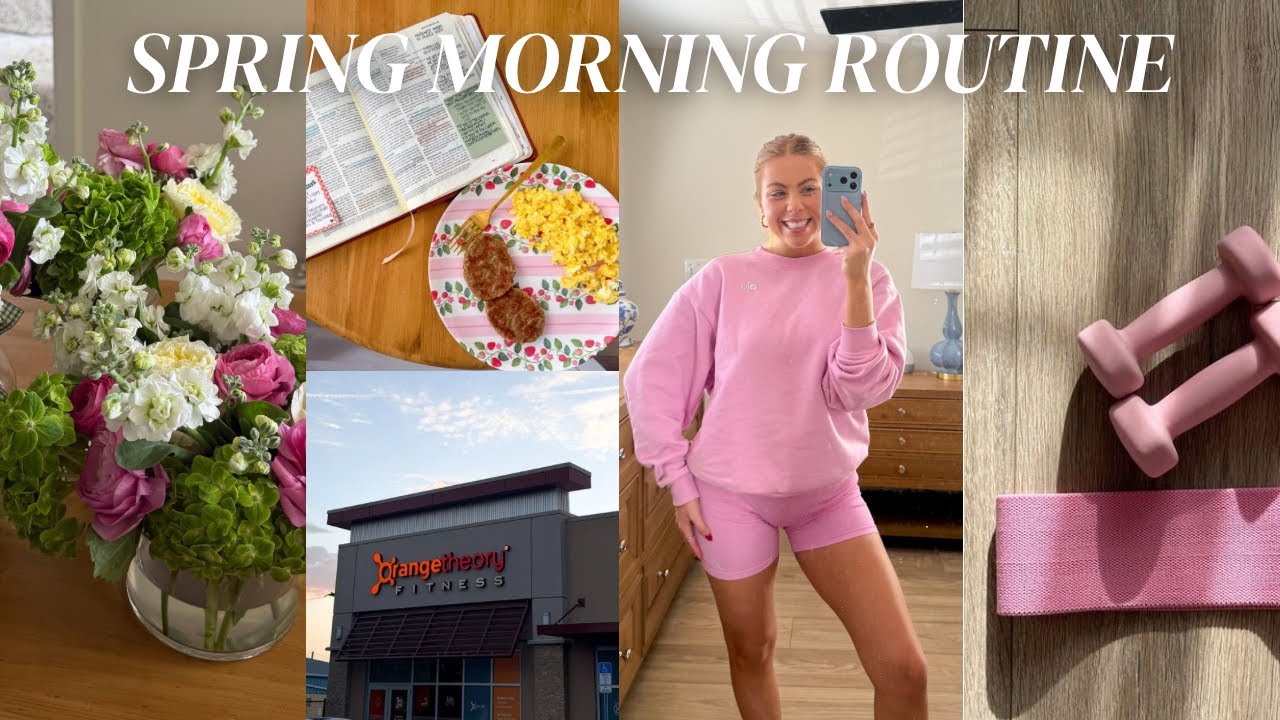 realistic spring morning routine 🌷 | healthy habits, faith & skincare ...