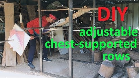 Easy DIY chest-supported rows