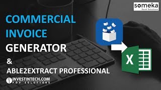 How To Use Invoice Generator And Able2Extract Together? Pdf To Excel Conversion