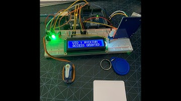 ARDUINO/C++ : Scan ID Card with Mega 2560, RFID RC522, LCD 16x2, Servo & LED.
