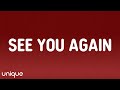 Wiz Khalifa See You Again Lyrics Ft Charlie Puth